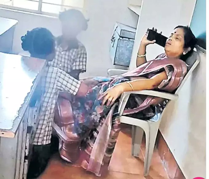 ஆசிரியைக்கு மசாஜ் செய்த பழங்குடி மாணவிகள்…அரசு பள்ளியில் அதிர்ச்சி!